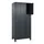 lockerkast,HxBxD 1950x900x500mm,3x3vakken,vak B 300mm,cil.-slot,voeten