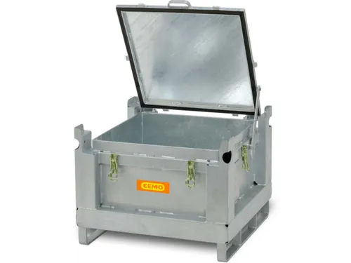 lithium-ion opslagcontainer,120l,HxBxD 580x715x715mm,vuurverzinkt
