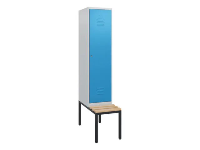 locker met bank,HxBxD 1950x400x815mm,1vak,vak B 400mm,cil.-slot