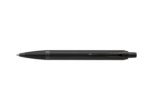 Balpen Parker IM Monochrome Matte Black PVD Medium Blauwe inkt