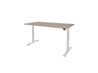 Dextro Basic Zit-sta Bureau Elektrisch 180x80 Hav/kers 25mm Wit - 1