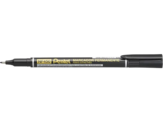 Pentel NF450-A Permanente marker Extra Fijne punt 1,2mm Zwart