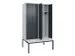 locker voor scheiding van kleding,HxBxD 2120x1200x815mm,4vak