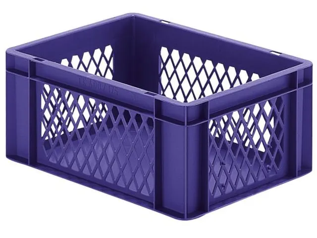 Bac gerbable norme Europe 15l HxLxl 175x400x300mm parois ajourées/fon