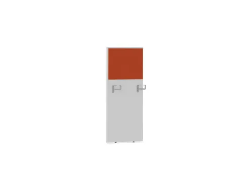 baliepaneel,v. bureau,aanbouw rechts,B 600mm,Bl-wit,BN3012-oranje