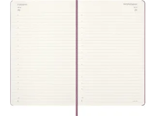 Agenda 2027 Moleskine 12M Daily 1dag/1pagina large hc majestic pink - 4