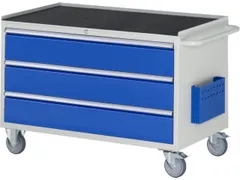 gereedschapswagen 795x1145x650mm metaalblad 450kg 3 laden RAL5010