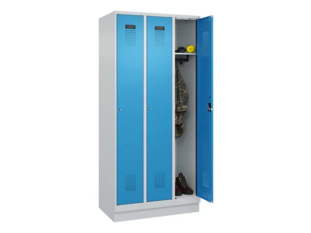 locker,HxBxD 1950x900x500mm,3vak,vak B 300mm,cil.-slot,sokkel