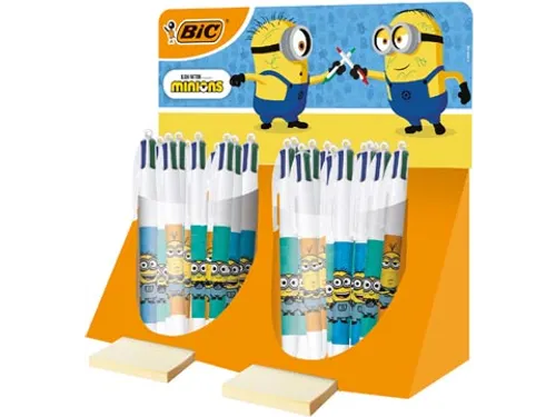 Colours Minions 4-kleurenbalpen medium display 40 stuks