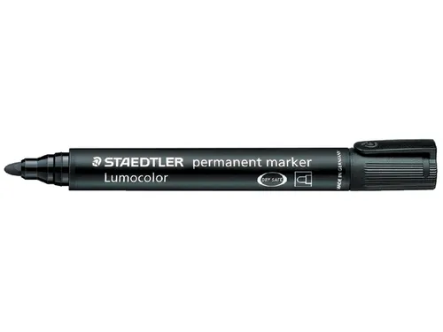 Viltstift Staedtler 352 Lumocolor rond zwart 2mm