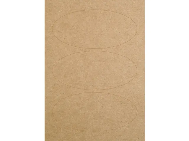 Ovale etiketten Avery kraft