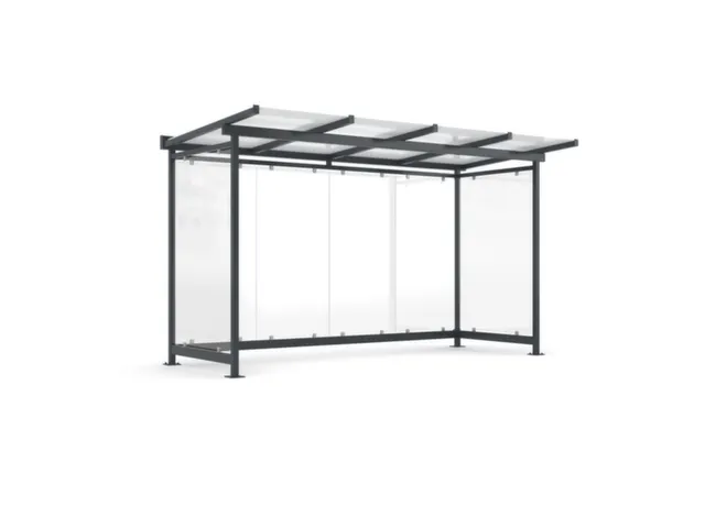 overkapping,v. personen,HxBxD 2600x4380x1510mm,wanden EVG,dak GVG