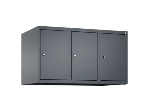 opzetkast,v. locker,3vak.,vak B 300mm,HxBxD 500x900x500mm,cilinderslot