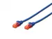 CAT 6 U-UTP patchkabel Cu LSZH AWG 26/7 Lengte 0,25m Blauw