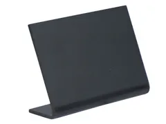 Krijtbord Securit A8 L-bord horizontaal zwart 5 stuks