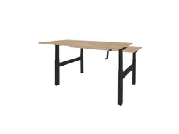 Dextro Slinger Duo zit/sta Bureau 180x80 honey castello 25mm zwart
