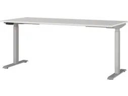 Elektrisch ihv bureau,HxBxD 720-1200x1800x800mm,blad lichtgrijs