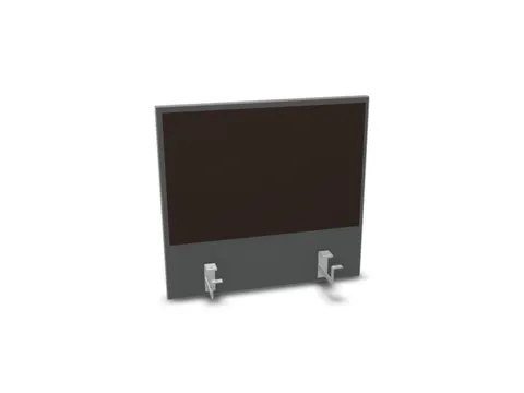 opzetpaneel bureau aanbouw achter MS-donkergrijs BN2036-bruin 600mm