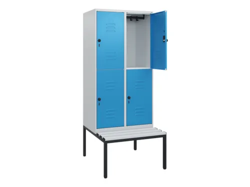Dubbeldekse dekenkist,HxBxD 1950x800x815mm,2x2vak.,vak B 400mm