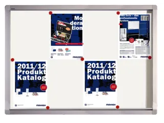 Vitrine Binnen En Buiten 8xa4 Schrijfbord 700x980x45mm - 1
