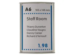 Menoor Deurbord Premium Gebogen A6