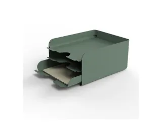 ODBLOC metalen brievenbak 3-delig groen - 2