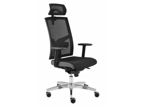 Bureaustoel Premium met rugleuning met netbekleding