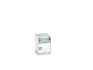 ladekast HxBxD 700x525x650mm 2laden RAL7035 front RAL7035 - 8