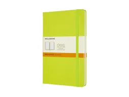 Notitieboek Moleskine large 130x210mm lijn hard cover lemon green