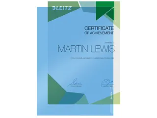Insteekmap L-map Leitz Premium A4 0.15mm Pvc Blauw Glashelder - 4