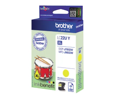 Inktcartridge Brother LC-22UY geel