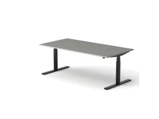 Elektrisch ihv bureau HxBxD 640-1300x2000x1000mm blad grijs - 1