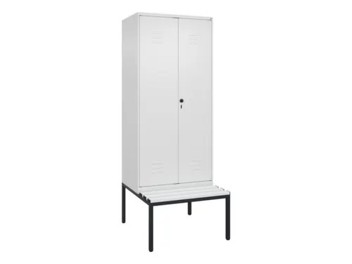 locker voor scheiding van kleding,HxBxD 2120x800x815mm,2vak
