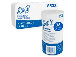 Scott 8538 ESSENTIAL toiletpapier 2-laags Wit Pak a 36 Rol - 1