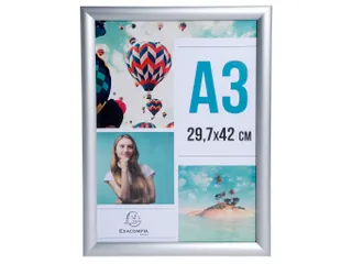 Wand poster lijst A3 aluminium/kristal - 8