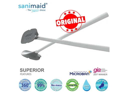 Sanimaid Paris toilet cleaner Wit Met Muurhouder