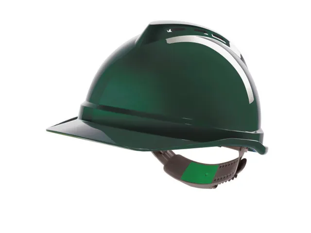 MSA V-Gard 500 veiligheidshelm, ABS, groen, per stuk, geventileerd