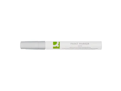 Q-CONNECT Paintmarker op oliebasis ronde punt 2-3mm Zilver