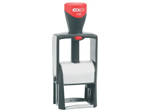 Tekststempel Colop 2100 +bon 6regels 41x24mm zwart