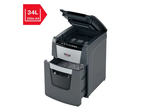 Papiervernietiger Rexel Optimum Auto+ 100X P-4 snippers 4x28mm