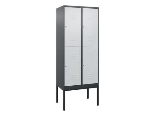dubbeldekse locker,HxBxD 2120x800x500mm,2x2vak.,vak B 400mm