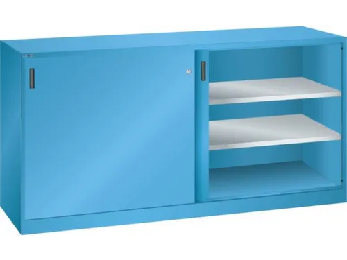 schuifdeurkast HxBxD 1000x2000x580mm 4xStalen bodem RAL5012