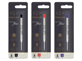 Balpenvulling Parker Quinkflow medium zwart blister à 1 stuk - 4