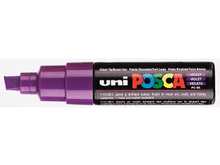 Verfstift Posca PC8K Brede punt 8mm schuin paars - 2