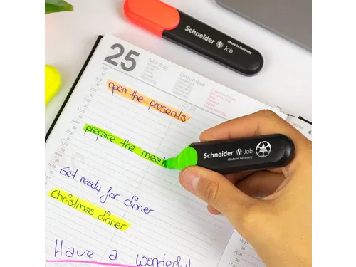 Markeerstift Schneider Job 150 Universeel Groen beitelpunt