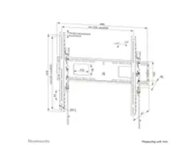 OUTLET Support mural inclinable robuste Neomounts LEVEL-750 WL35-750BL