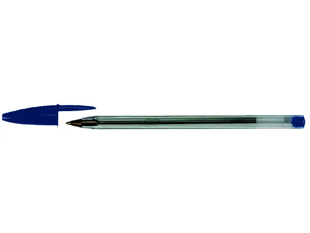 Balpen Bic Cristal medium blauw in tubo verpakking