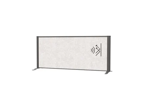 Akoestisch Bureauscherm MAULconnecto 120x50cm vrijstaand Antr/L.grijs
