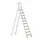 trapladder,eenzijdig,10treden,m. bekleding,stand H 2,5m,balk L 3,4m