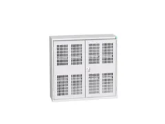 wandkast 1000x1050x350mm 2xStalen bodem sokkel Ral 7035 front Ral 7035